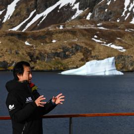 Inspiring Explorer Sasha Cheng filming in Godthul