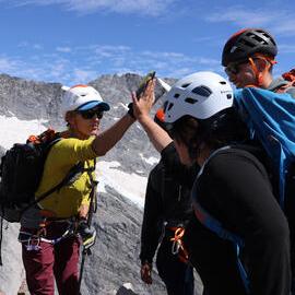 Reaching the summit of Mount Ollivier! (007)