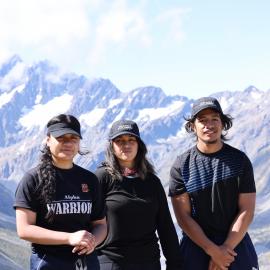 Inspiring Explorer Sarah Magele, Inspiring Explorers alumni Jaylee Savage and A’aifou Potemani (002)