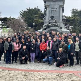 Visiting Ferdinand Magellan statue, Punta Arenas (001)