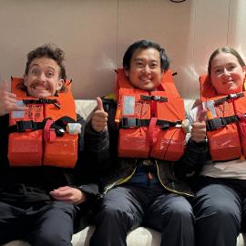 Inspiring Explorers during safety briefing