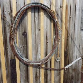 2010-11 Coiled pony wire in the Stables at Shackleton's 'Nimrod' hut