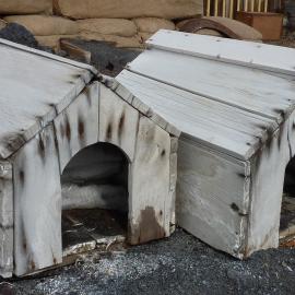 2010-11 Two dog kennels outside Shackleton's 'Nimrod' hut