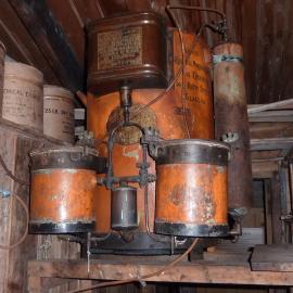 2010-11 Acetylene Generator inside Shackleton's 'Nimrod' hut