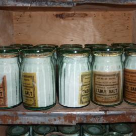 2010-11 Jars of table salt inside Shackleton's 'Nimrod' hut