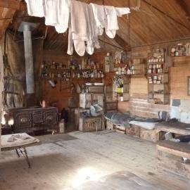 2010-11 Main space inside Shackleton's 'Nimrod' hut, Cape Royds (001)