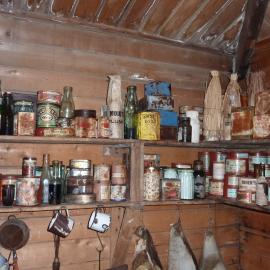2010-11 Provisions inside Shackleton's 'Nimrod' hut