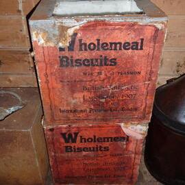 2010-11 Wholemeal biscuit boxes inside Shackleton's 'Nimrod' hut