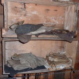 2010-11 Socks and gloves inside Shackleton's 'Nimrod' hut