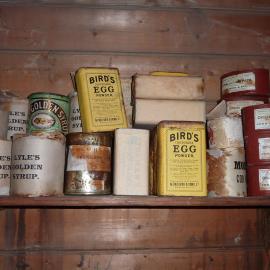2010-11 Provisions inside Shackleton's 'Nimrod' hut