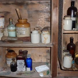 2010-11 Medical supplies and artefacts inside Shackleton's 'Nimrod' hut