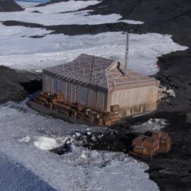 Shackleton's 'Nimrod' hut, southeast elevation (002)