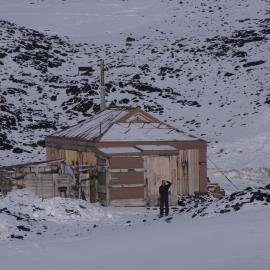 Northwest elevation, Shackleton's 'Nimrod' hut (002)