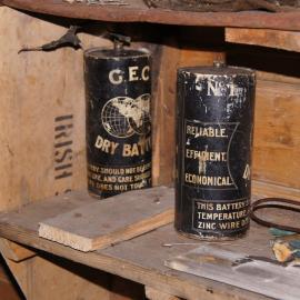 Batteries in Shackleton's 'Nimrod' hut