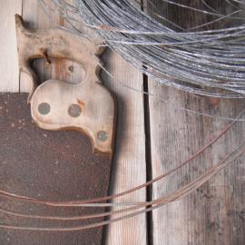 Saw and wire, Shackleton's 'Nimrod' hut