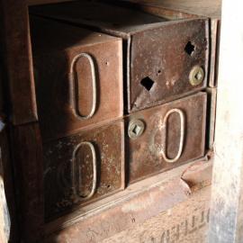 Fuel tins, Shackleton's 'Nimrod' hut (001)