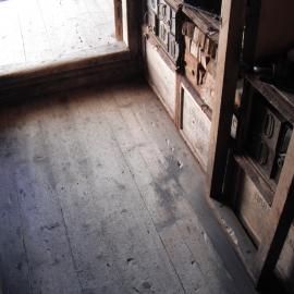 Floor of Shackleton's 'Nimrod' hut porch