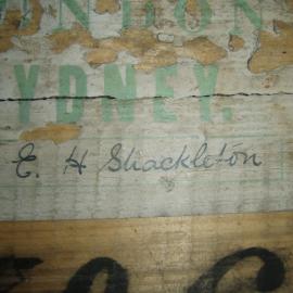 E. H Shackleton's signature, Shackleton's 'Nimrod' hut