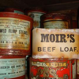 Tinned meat stored in Shackleton's 'Nimrod' hut