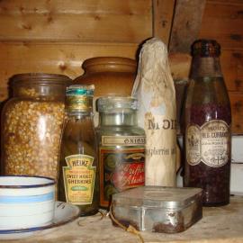 Foodstuff stored in Shackleton's 'Nimrod' hut