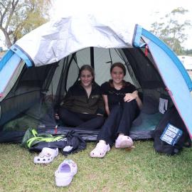 Young Inspiring Explorers with their pitched tent (001)