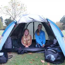 Young Inspiring Explorers with their pitched tent (004)