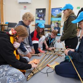 Young Inspiring Explorers construct a sledge (010)