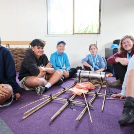 Young Inspiring Explorers with their completed sledge (001)