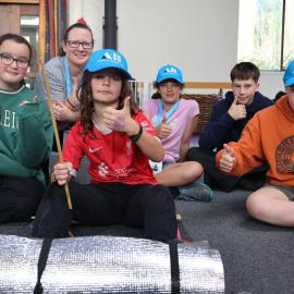 Young Inspiring Explorers with their completed sledge (005)