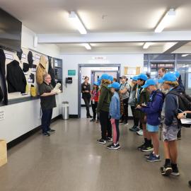 Young Inspiring Explorers tour the USAP warehouse (002)