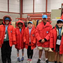 Young Inspiring Explorers wearing USAP gear (001)