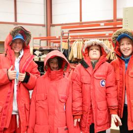 Young Inspiring Explorers wearing USAP gear (002)