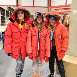 Young Inspiring Explorers wearing USAP gear (003)