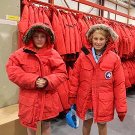 Young Inspiring Explorers wearing USAP gear (005)