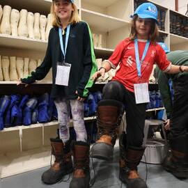 Young Inspiring Explorers wearing USAP gear (006)