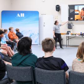 Adelma Matthews presenting at the Young Inspiring Explorers Summit (001)