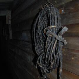 Leather rope in stable, Scott's 'Terra Nova' hut
