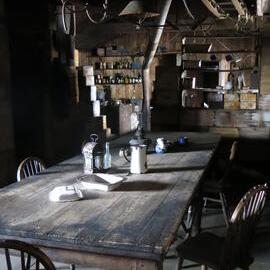 2014-15 Scott's 'Terra Nova' hut, interior, Wardroom table
