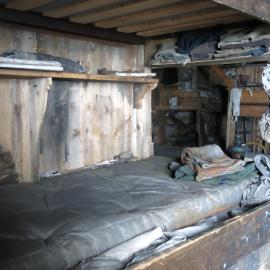 2014-15 Scott's 'Terra Nova' hut, interior, Biology area bunk