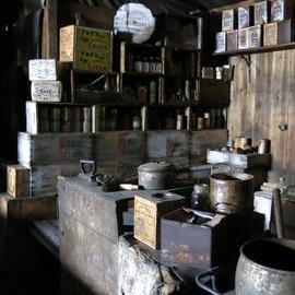 2014-15 Scott's 'Terra Nova' hut, interior, Galley area