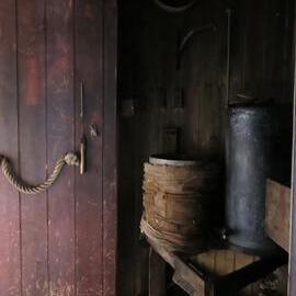 2014-15 Scott's 'Terra Nova' hut, interior, Cold Porch acetylene plant 