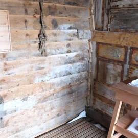 2014-15 Scott's 'Terra Nova' hut, interior, snow ingress in Annexe