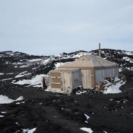 Southwest elevation, Shackleton's 'Nimrod' hut 