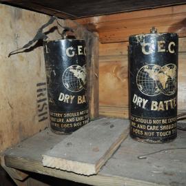 Batteries in Shackleton's 'Nimrod' hut