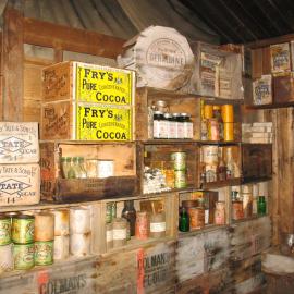 2013-14 Provisions inside Scott's 'Terra Nova' hut, Cape Evans
