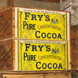 2013-14 Fry's cocoa boxes inside Scott's 'Terra Nova' hut, Cape Evans