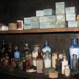 2013-14 Medical supplies inside Scott's 'Terra Nova' hut, Cape Evans (003)