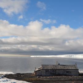 2013-14 South wall of Scott's 'Terra Nova' hut, Cape Evans
