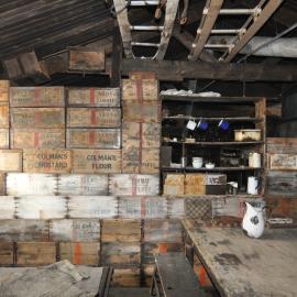 2013-14 Mess Deck bulkhead inside Scott's 'Terra Nova' hut, Cape Evans