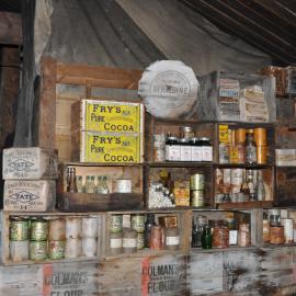 2013-14 Provisions inside Scott's 'Terra Nova' hut, Cape Evans